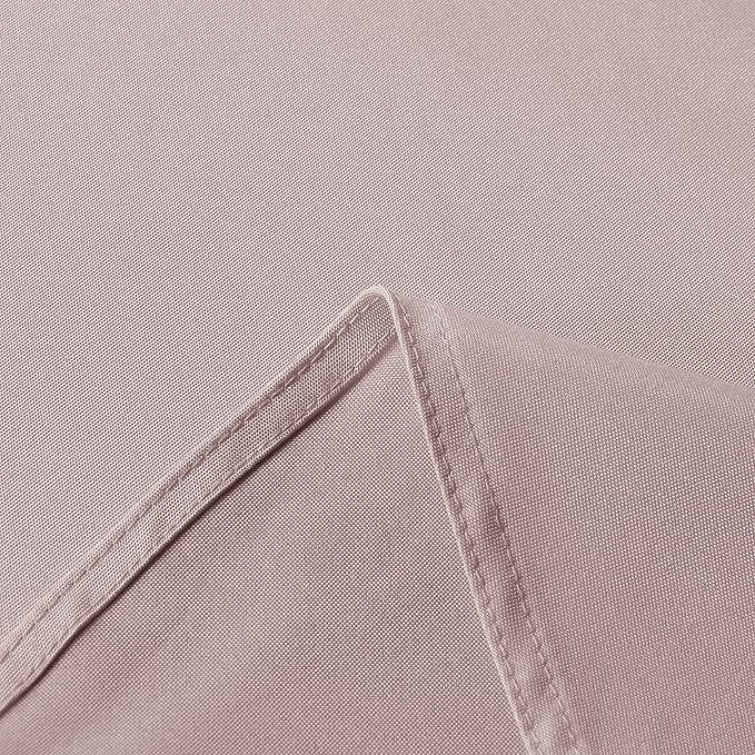 sancua Rectangle Tablecloth - 60 x 102 Inch - Stain and Wrinkle Resistant Washable Polyester Table Cloth, Decorative Fabric Table Cover for Dining Tables, Buffet Parties and Camping, Blush