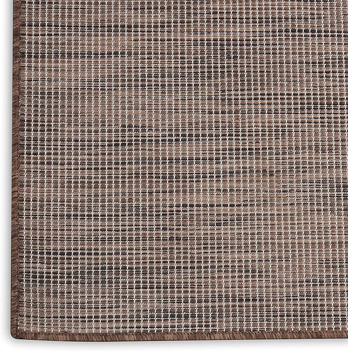 Nourison Positano Indoor/Outdoor Natural 2'2" x 12' Area Rug, Easy Cleaning, Non Shedding, Bed Room, Living Room, Dining Room, Backyard, Deck, Patio (2x12)