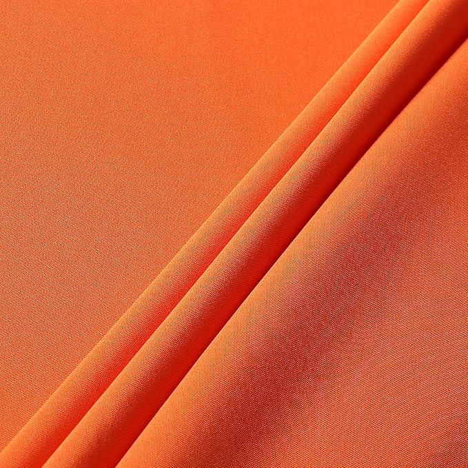 sancua Rectangle Tablecloth - 60 x 84 Inch - Stain and Wrinkle Resistant Washable Polyester Table Cloth, Decorative Fabric Table Cover for Dining Tables, Buffet Parties and Camping, Orange