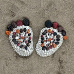 Outdooor Stepping Stones - Decorative Garden Stones for Patio, Deck, Garden or Sidewalk Faux Cobblestone Stepping Stones (Set of 2#B Small Size