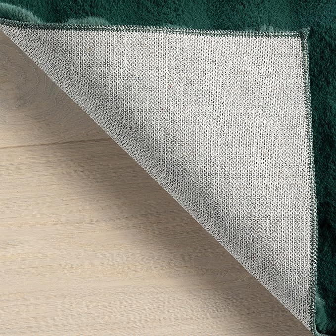 nuLOOM Jeni Checkered 5x8 Machine Washable Area Rug for Living Room Bedroom Dining Room Kitchen, Hunter Green