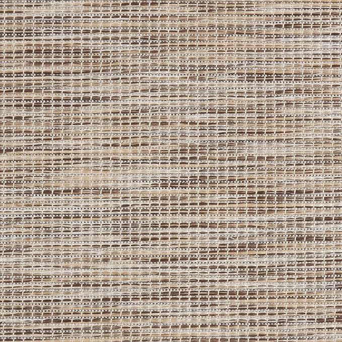 Nourison Home Positano 8' x Round Beige Fabric Modern Area Rug (8' Round)