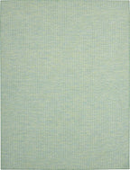 Nourison Positano Indoor/Outdoor Blue/Green 8' x 10' Area Rug, Easy Cleaning, Non Shedding, Bed Room, Living Room, Dining Room, Backyard, Deck, Patio (8x10)