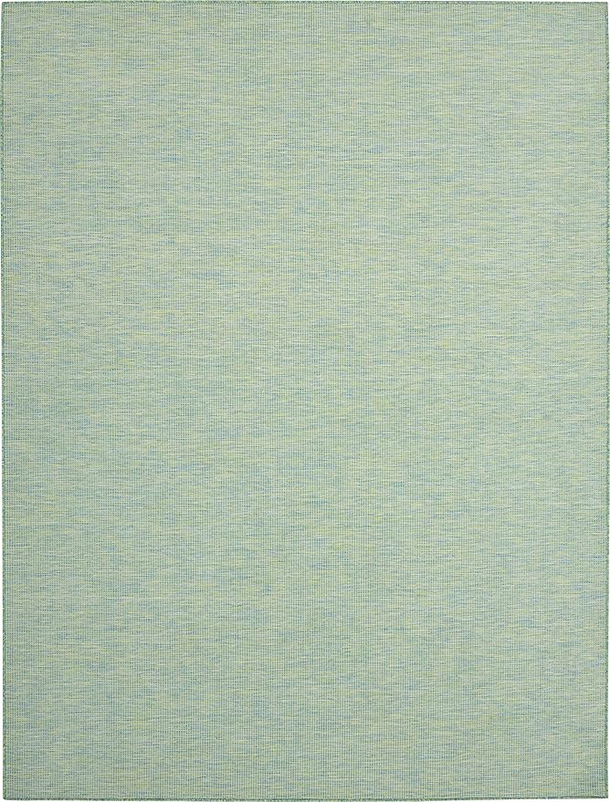 Nourison Home Positano 6' x 9' Blue Green Fabric Modern Area Rug (6' x 9')