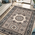 Keen Home Design 4x6 Rug - Machine Washable Area Rug with Non-Slip Backing, Ideal for Living Room, Dining Room, Bedroom - Vintage, Easy Clean, Durable, Low Pile Rug - (4' x 6')