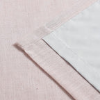 Vision Home Soft Pink Pinch Pleated Full Blackout Curtains Linen Blended Room Darkening Curtain Panels 90 inch for Living Room Bedroom Thermal Insulated Pinch Pleat Drapes with Hooks 40" Wx90 Lx2