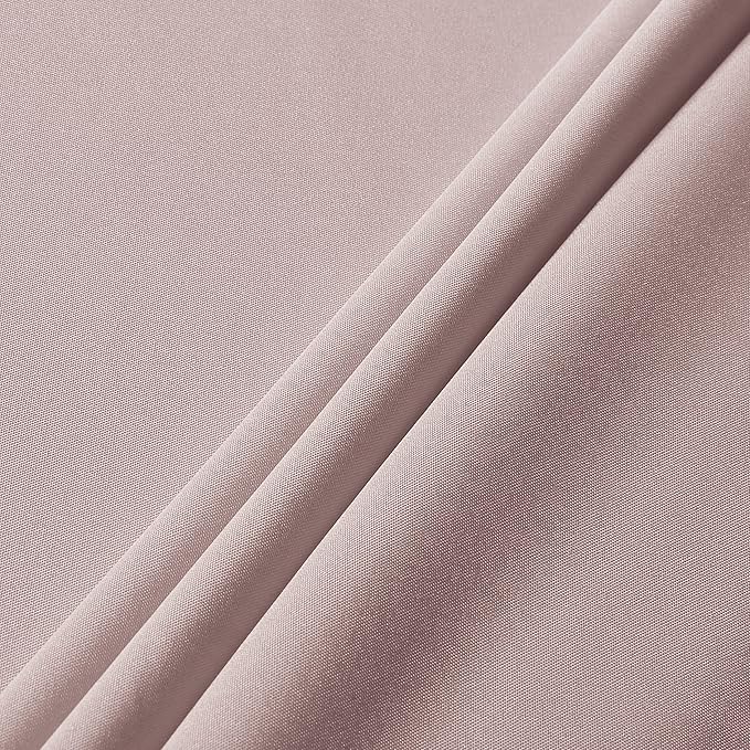 sancua Square Tablecloth - 54 x 54 Inch - Stain and Wrinkle Resistant Washable Polyester Table Cloth, Decorative Fabric Table Cover for Dining Tables, Buffet Parties and Camping, Blush