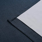 Vision Home Navy Blue Pinch Pleated Full Blackout Curtains Linen Blended Room Darkening Curtain Panels 120 inch for Living Room Bedroom Thermal Insulated Pinch Pleat Drapes with Hooks 40" Wx120 Lx2