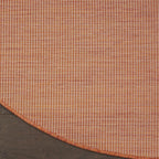 Nourison Positano Indoor/Outdoor Terracotta 8' x Round Area Rug, Easy Cleaning, Non Shedding, Bed Room, Living Room, Dining Room, Backyard, Deck, Patio (8 Round)