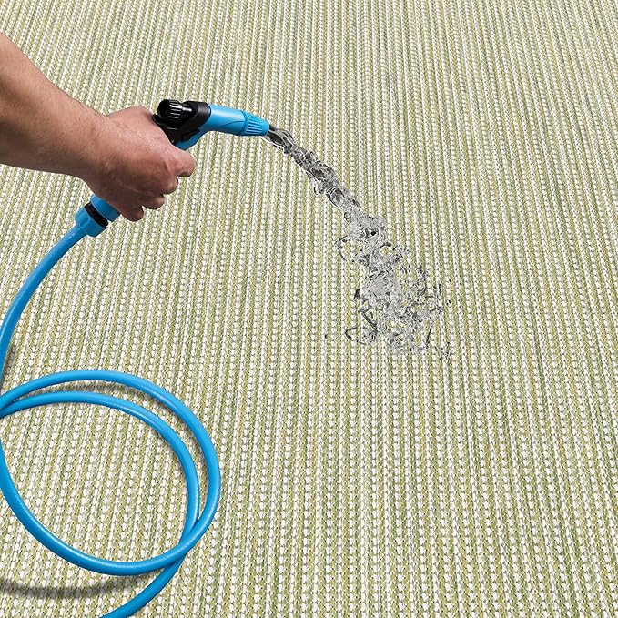 Keen Home Design Terrace Outdoor Throw Rug - 3x5 Washable Indoor/Outdoor Rug for Patio, Kitchen, Balcony, Beach, Garden, Deck and Porch, Size: 3'x5'