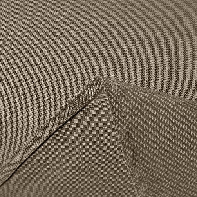 sancua Square Tablecloth - 54 x 54 Inch - Stain and Wrinkle Resistant Washable Polyester Table Cloth, Decorative Fabric Table Cover for Dining Tables, Buffet Parties and Camping, Taupe