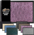 GORILLA GRIP 100% Waterproof All-Season WeatherMax Doormat, 23x35, Durable Natural Rubber, Stain and Fade Resistant, Low Profile, Indoor Outdoor Doormats, Easy Clean Entry Mat, Purple Confetti Daisy