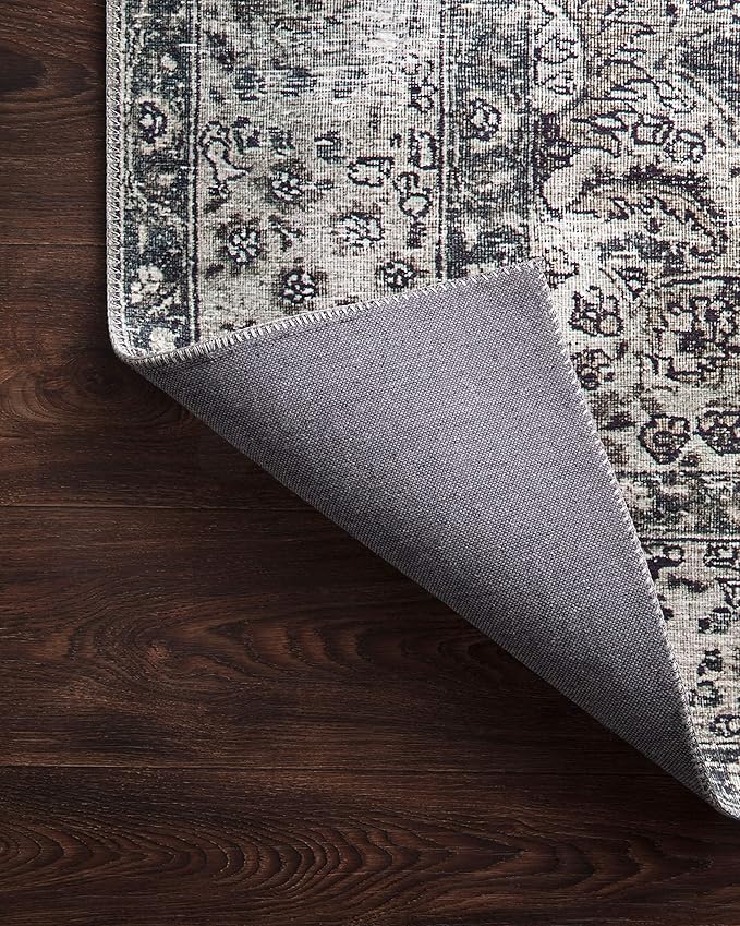 Loloi Layla Collection LAY-06 Taupe/Stone 2'-6" x 9'-6" .13" Thick Runner Rug, Soft, Durable, Vintage Inspired, Distressed, Low Pile, Non-Shedding, Easy Clean, Printed, Living Room Rug