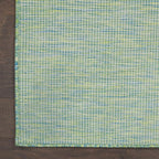 Nourison Home Positano 10' x 14' Blue/Green Fabric Modern Area Rug (10' x 14')