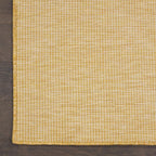 Nourison Positano Indoor/Outdoor Yellow 6' x Round Area Rug, Easy Cleaning, Non Shedding, Bed Room, Living Room, Dining Room, Backyard, Deck, Patio (6 Round)