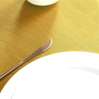 sancua Rectangle Tablecloth - 70 x 90 Inch - Stain and Wrinkle Resistant Washable Polyester Table Cloth, Decorative Fabric Table Cover for Dining Tables, Buffet Parties and Camping, Yellow