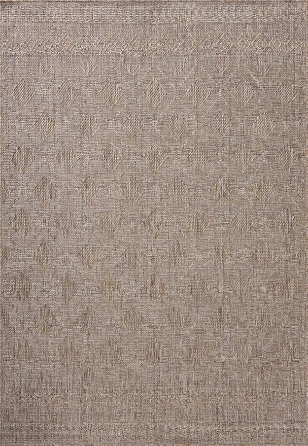 Loloi Amber Lewis Topanga Collection TOP-06 Natural/Mist 9'-2" x 12'-0" Indoor/Outdoor Area Rug