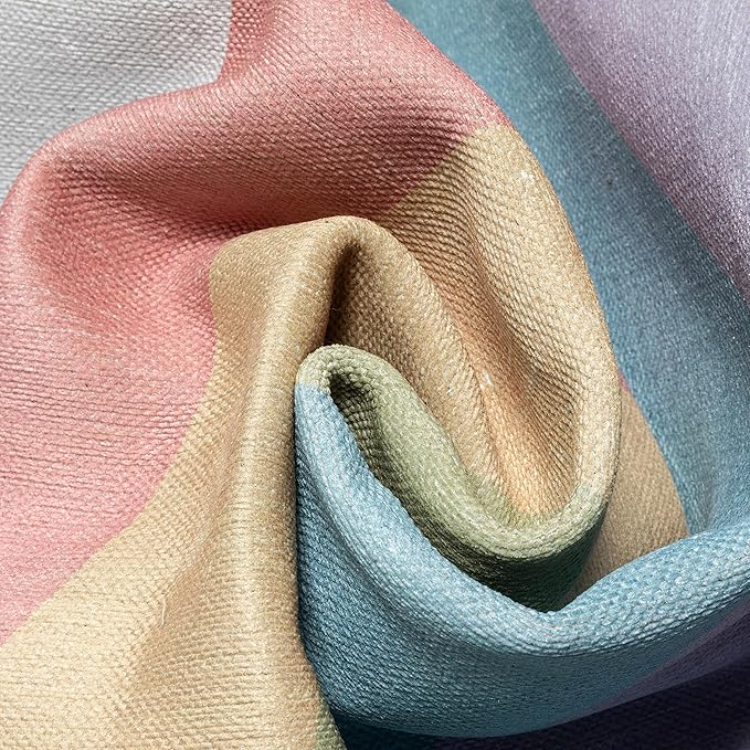 Well Woven Kids Rugs Rainbow 9'10" x 13' Multi Color Modern Flat-Weave Playroom Area Rug