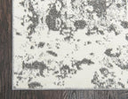 Unique Loom Rosso Collection Vintage, Geometric, Bohemian, Traditional, Distressed, Southwestern Area Rug, Rectangular 8' 0" x 10' 0", Light Gray/Ivory