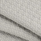 BELIZZI HOME 100% Cotton Bed Blanket, Breathable Bed Blanket King Size, Cotton Thermal Blankets King, Perfect for Layering Any Bed for All Season, Light Grey