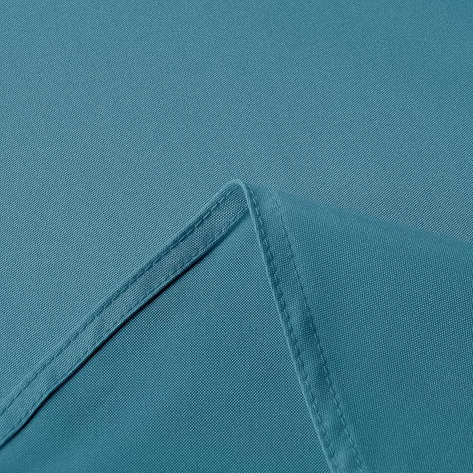 sancua Square Tablecloth - 54 x 54 Inch - Stain and Wrinkle Resistant Washable Polyester Table Cloth, Decorative Fabric Table Cover for Dining Tables, Buffet Parties and Camping, Teal