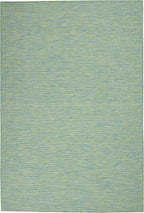 Nourison Positano Indoor/Outdoor Blue/Green 3' x 5' Area Rug, Easy Cleaning, Non Shedding, Bed Room, Living Room, Dining Room, Backyard, Deck, Patio (3x5)