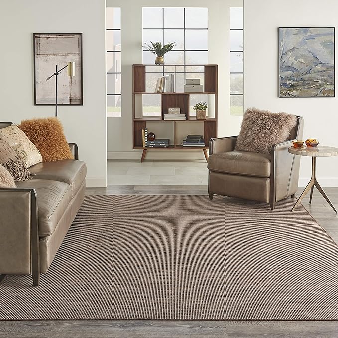 Nourison Home Positano 6' x 9' Natural Fabric Modern Area Rug (6' x 9')