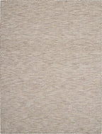 Nourison Positano Indoor-Outdoor Beige 8' x 10' Area Rug, Easy Cleaning, Non Shedding, Bed Room, Living Room, Dining Room, Backyard, Deck, Patio (8x10)