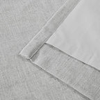Vision Home Light Grey Pinch Pleated Full Blackout Curtains Linen Blended Room Darkening Curtain Panels 84 inch for Living Room Bedroom Thermal Insulated Pinch Pleat Drapes with Hooks 40" Wx84 Lx2