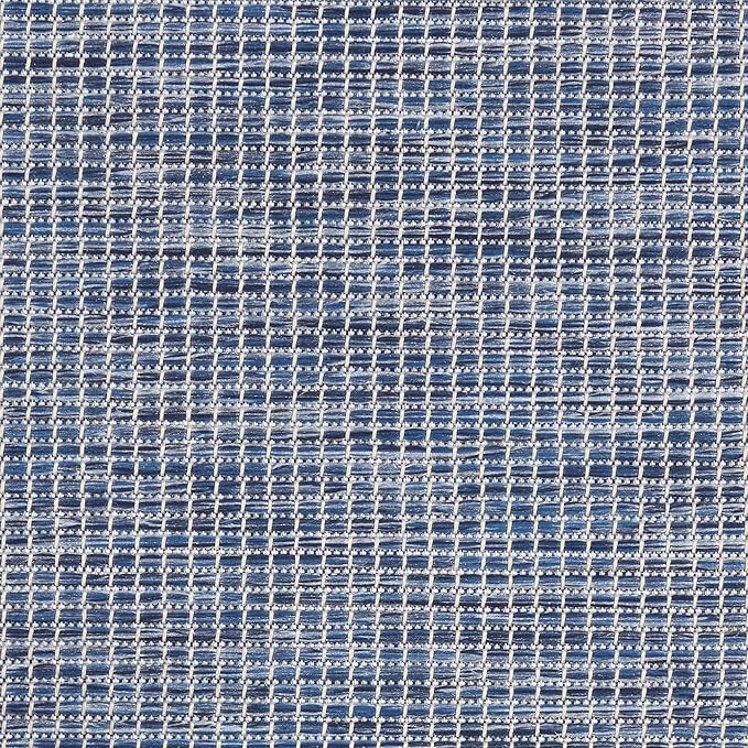 Nourison Positano Indoor/Outdoor Navy Blue 3' x 5' Area Rug, Easy Cleaning, Non Shedding, Bed Room, Living Room, Dining Room, Backyard, Deck, Patio (3x5)