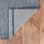 Keen Home Design Terrace Outdoor Round Rug - 5ft Round Washable Indoor/Outdoor Rug for Patio, Kitchen, Balcony, Beach, Garden, Deck and Porch, Size: 5'3" Round