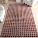 nuLOOM Jeni Checkered 2'6" x 8' Machine Washable Runner Rug for Living Room Bedroom Dining Room Entryway Hallway Kitchen, Burgundy