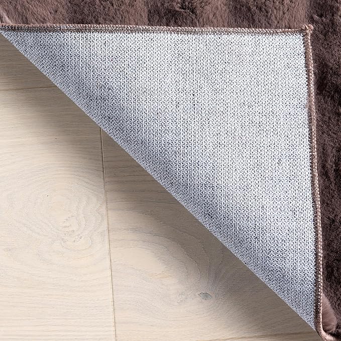 nuLOOM Jeni Checkered 2'6" x 8' Machine Washable Runner Rug for Living Room Bedroom Dining Room Entryway Hallway Kitchen, Dark Brown