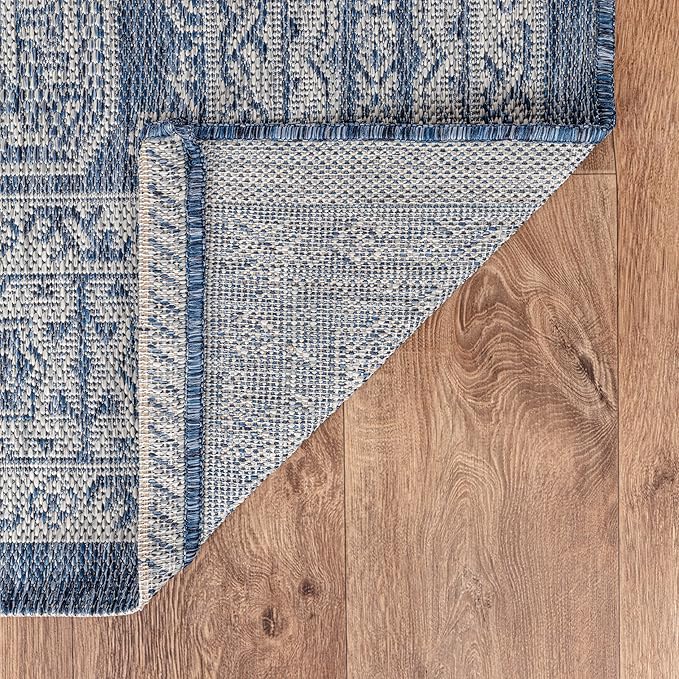 Keen Home Design Terrace Outdoor Runner Rug - 2x10 Washable Indoor/Outdoor Rug for Patio, Kitchen, Balcony, Beach, Garden, Deck and Porch, Size: 2'2"x9'11"