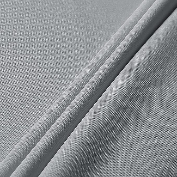 sancua Rectangle Tablecloth - 70 x 90 Inch - Stain and Wrinkle Resistant Washable Polyester Table Cloth, Decorative Fabric Table Cover for Dining Tables, Buffet Parties and Camping, Silver Grey
