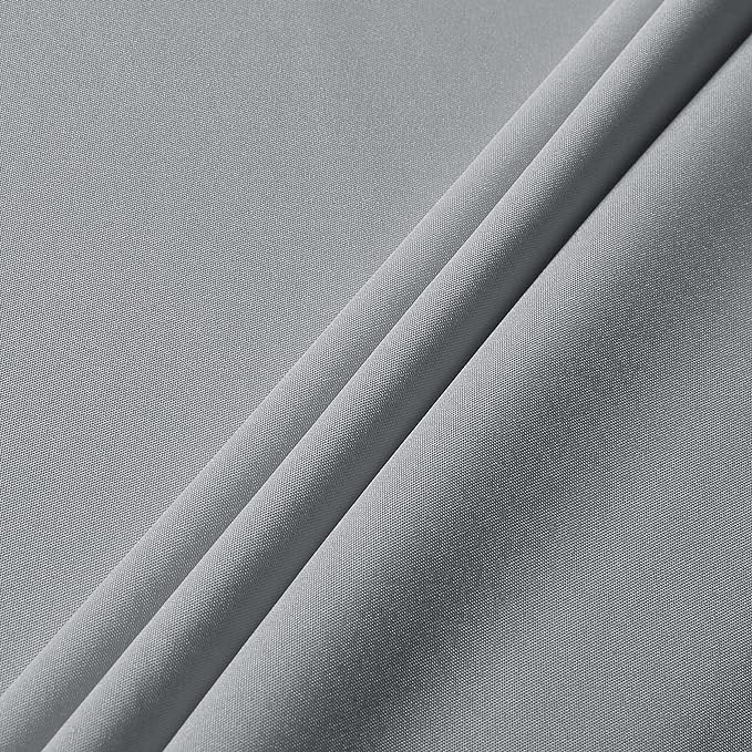 sancua Rectangle Tablecloth - 90 x 132 Inch - Stain and Wrinkle Resistant Washable Polyester Table Cloth, Decorative Fabric Table Cover for Dining Tables, Buffet Parties and Camping, Silver Grey