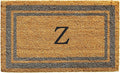 Calloway Mills 153022436Z Periwinkle Border 24" x 36" Monogram Doormat, (Letter Z)
