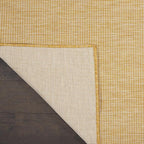 Nourison Home Positano Yellow 9' x 12' Area Rug, Modern, Solid, Indoor/Outdoor, Easy Cleaning, Non Shedding, Bed Room, Living Room, Deck, Backyard