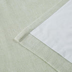 Vision Home Soft Green Pinch Pleated Full Blackout Curtains Linen Blended Room Darkening Curtain Panels 102 inch for Living Room Bedroom Thermal Insulated Pinch Pleat Drapes with Hooks 40" Wx102 Lx2