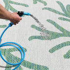 Keen Home Design Terrace Outdoor Area Rug - 9x12 Washable Indoor/Outdoor Rug for Patio, Kitchen, Balcony, Beach, Garden, Deck and Porch, Size: 8'10"x12'