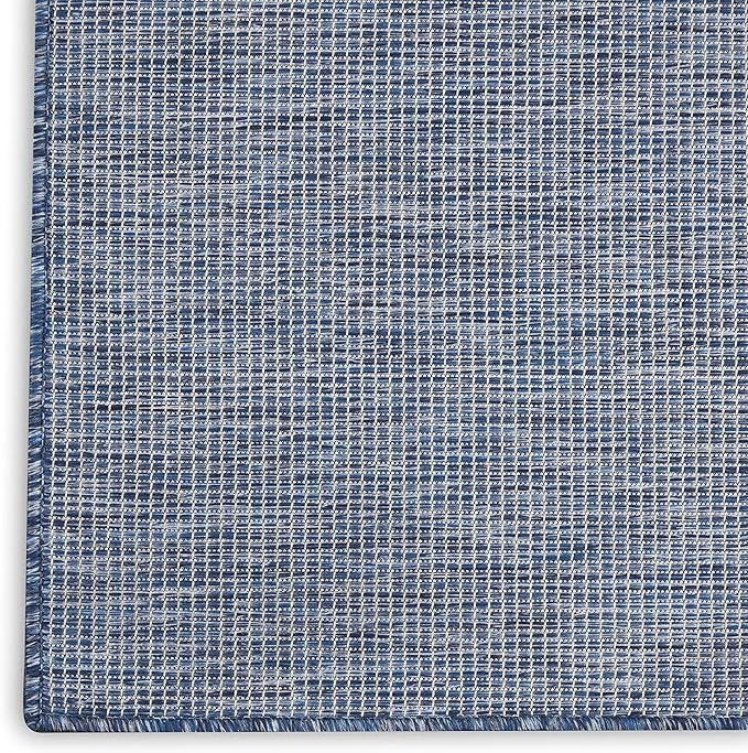 Nourison Positano Indoor/Outdoor Navy Blue 3' x 5' Area Rug, Easy Cleaning, Non Shedding, Bed Room, Living Room, Dining Room, Backyard, Deck, Patio (3x5)