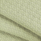 BELIZZI HOME 100% Cotton Bed Blanket, Breathable Bed Blanket Full Queen Size, Cotton Thermal Blankets Full Queen, Perfect for Layering Any Bed for All Season, Sage Green