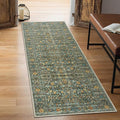 Keen Home Design 2x12 Rug - Machine Washable Runner Rug with Non-Slip Backing, Ideal for Hallway, Entryway, Kitchen, Laundry Room - Vintage, Easy Clean, Durable, Low Pile - (2'6" x 12')