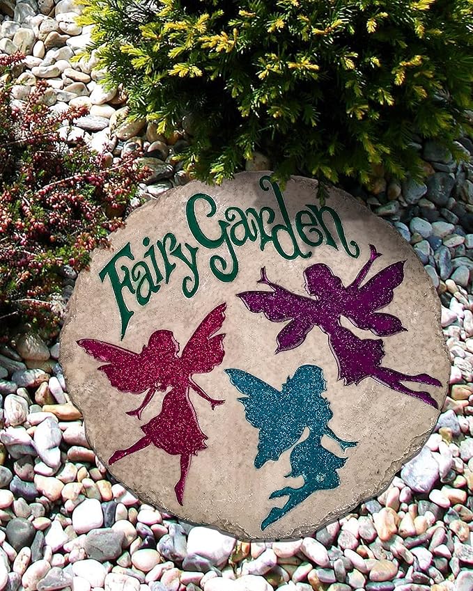 Spoontiques - Garden Décor - Dogs Make a Home Pawsome Stepping Stone - Decorative Stone for Garden