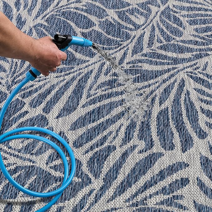 Keen Home Design Terrace Outdoor Runner Rug - 2x10 Washable Indoor/Outdoor Rug for Patio, Kitchen, Balcony, Beach, Garden, Deck and Porch, Size: 2'2"x9'11"