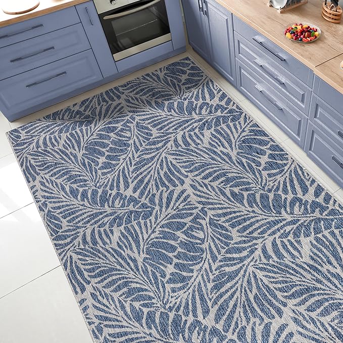 Keen Home Design Terrace Outdoor Area Rug - 12x15 Washable Indoor/Outdoor Rug for Patio, Kitchen, Balcony, Beach, Garden, Deck and Porch, Size: 12'x15'