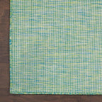 Nourison Positano Indoor/Outdoor Blue/Green 9' x 12' Area Rug, Easy Cleaning, Non Shedding, Bed Room, Living Room, Dining Room, Backyard, Deck, Patio (9x12)
