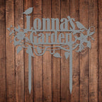 Personalized Flower and Bird Metal Garden Stake, Bird Garden Sign, Custom Flower Yard Decor, Mom's Garden Gift, Gardener Family Name Sign, Patio Home Gift, Yard Art, Housewarming Gift