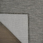 Nourison Positano Indoor/Outdoor Charcoal 3' x 5' Area Rug, Easy Cleaning, Non Shedding, Bed Room, Living Room, Dining Room, Backyard, Deck, Patio (3x5)