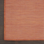 Nourison Positano Indoor/Outdoor Terracotta 2'2" x 8' Area Rug, Easy Cleaning, Non Shedding, Bed Room, Living Room, Dining Room, Backyard, Deck, Patio (2x8)